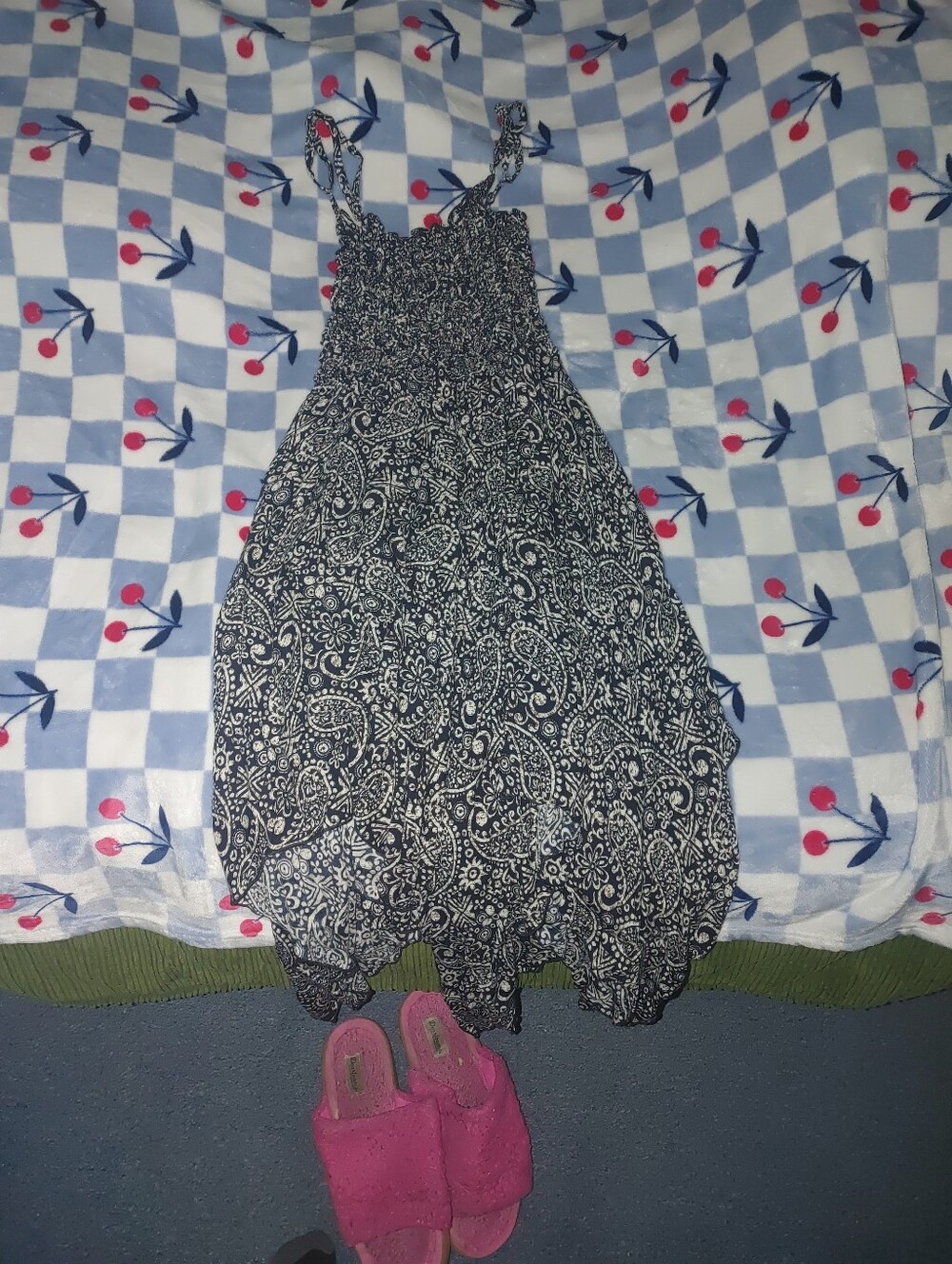 Black and White Paisley Sundress